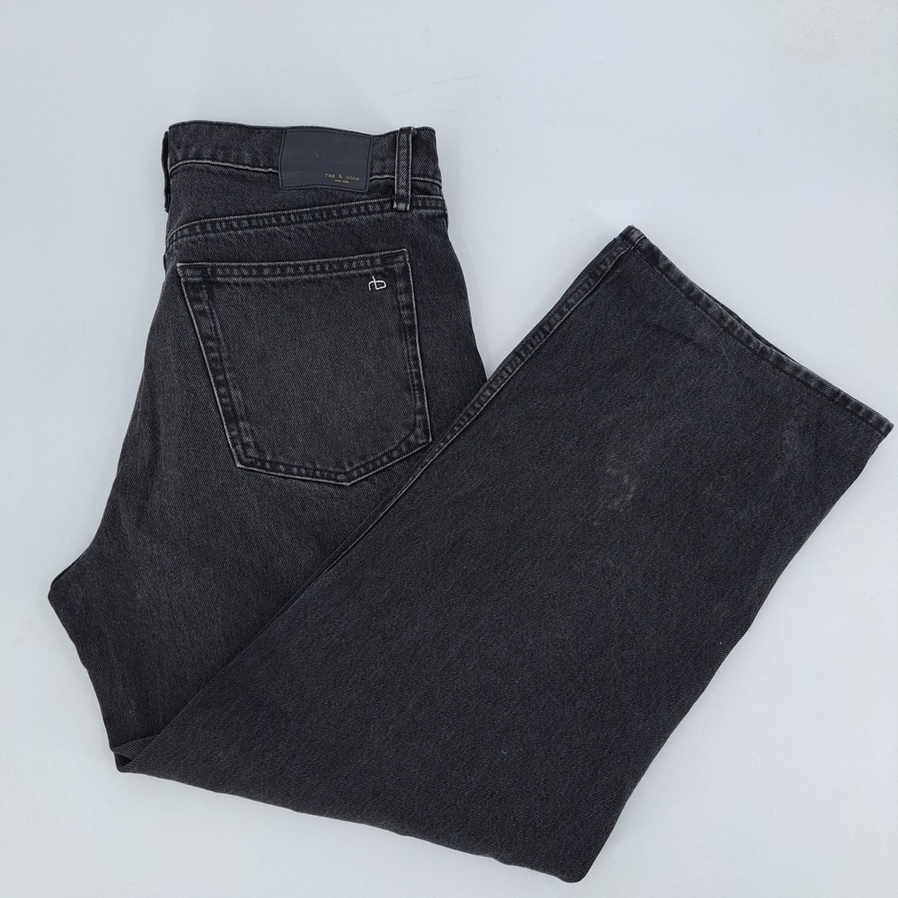 Rag & Bone Shea Relaxed Straight Jeans Mens 29 Cotton Black Stone High Rise